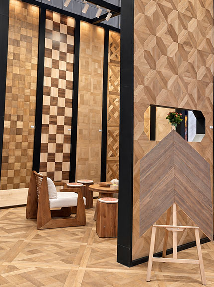 European oak Versailles parquetry flooring